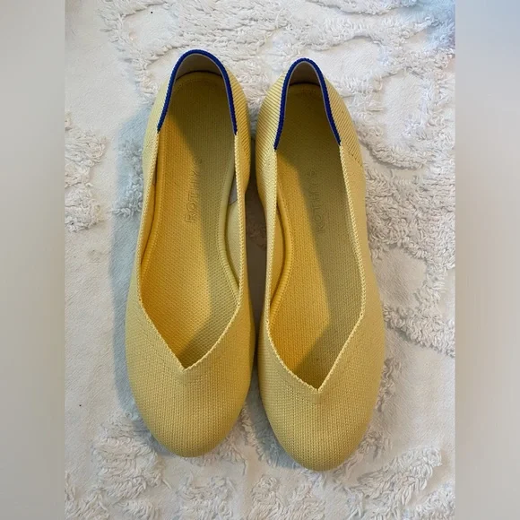 Rothy's Yellow Women's Flats, Size 9 - Picture 1 of 5
